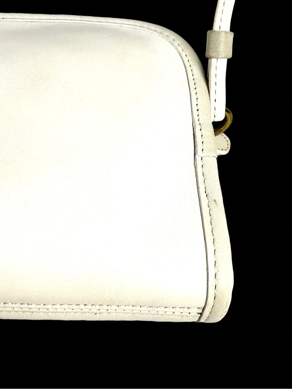 Coach White Leather Crossbody Bag